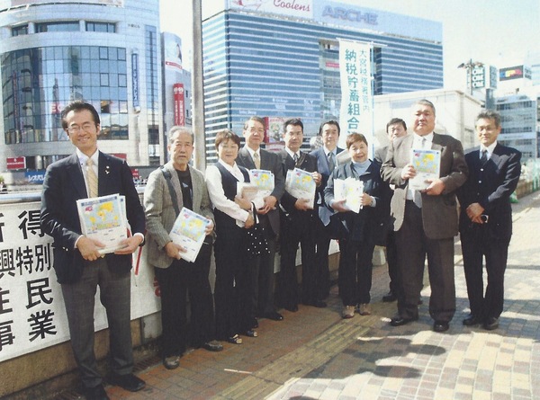 大宮駅前の街頭ＰＲ